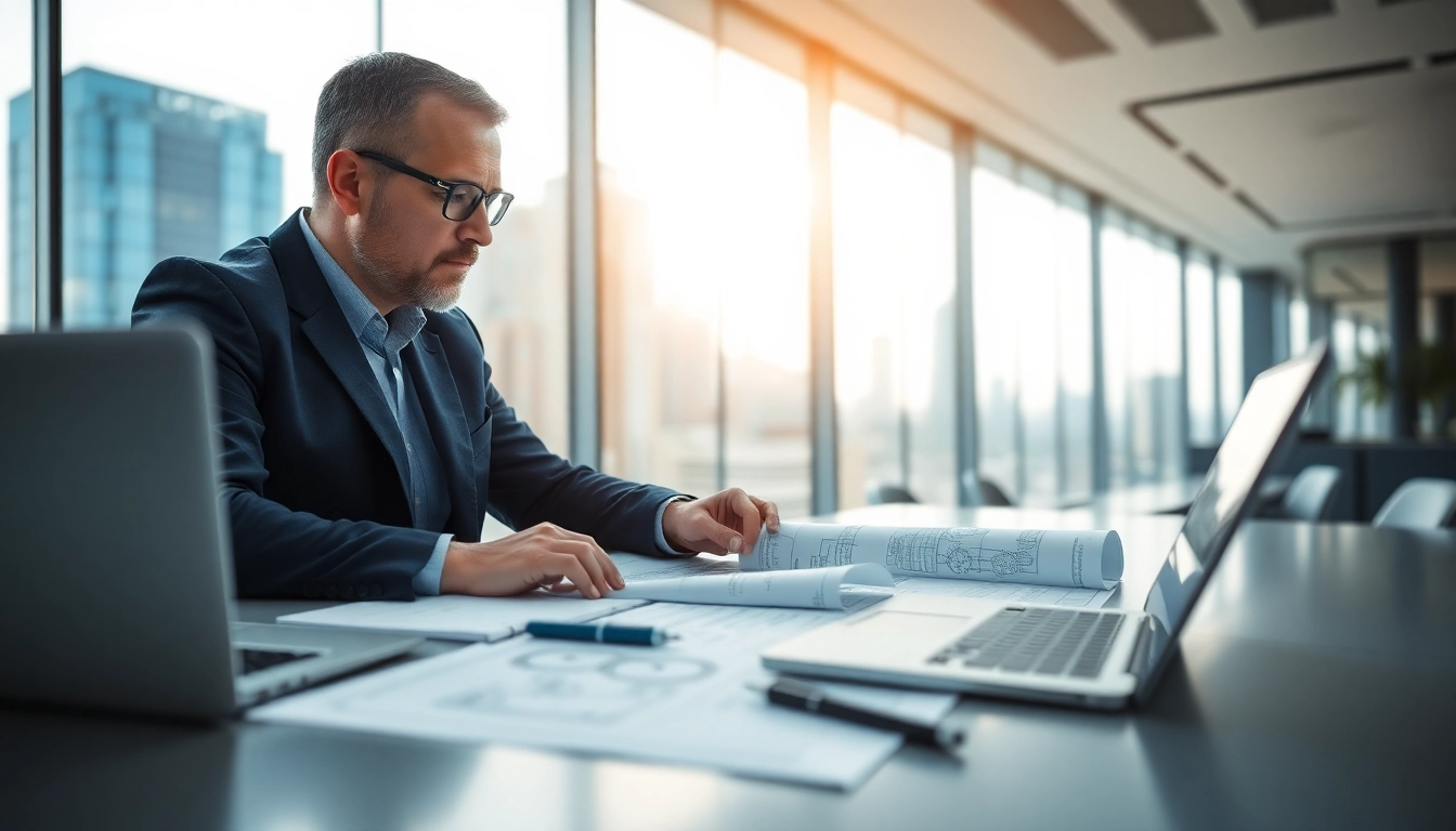 Headhunter Ingenieure analysiert Kandidatenprofile in modernem Büro.