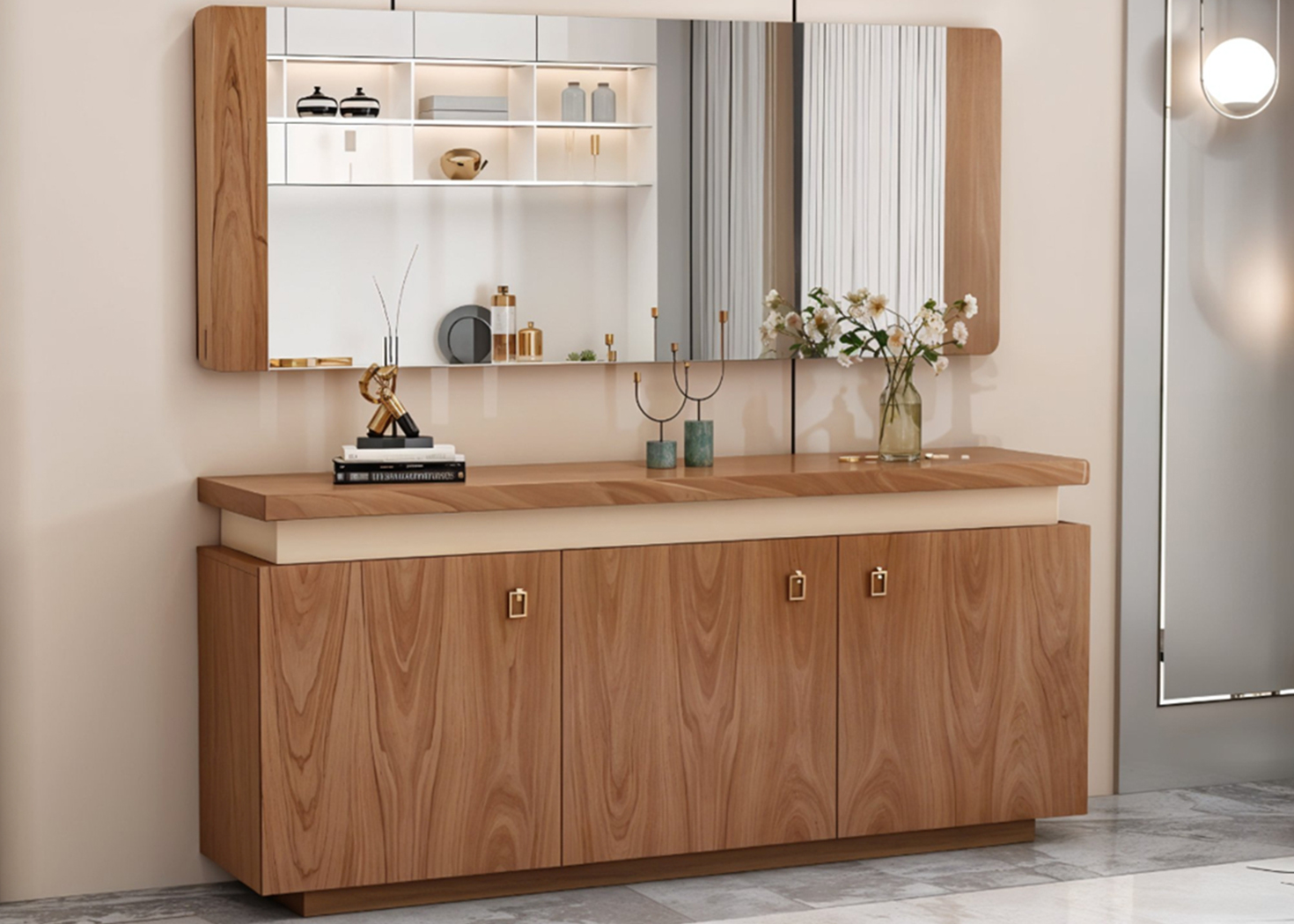 Luxuriöse Eleganz und praktische Funktion mit dem sonni spiegelschrank mit beleuchtung
