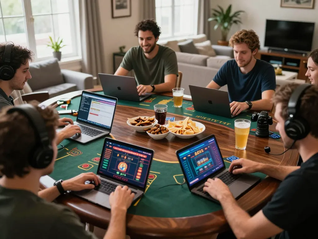 Players engaging with live casino games on 23Win, showcasing interactive online gambling atmosphere.