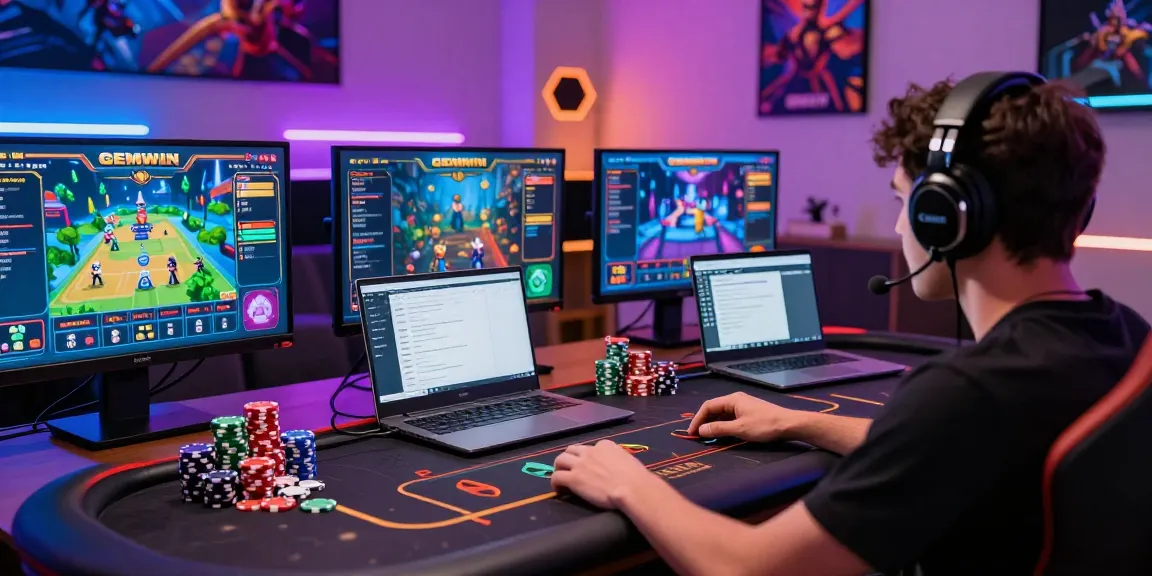 Experience immersive gaming at https://gemwin.pics/ with a vibrant setup highlighting online table games.